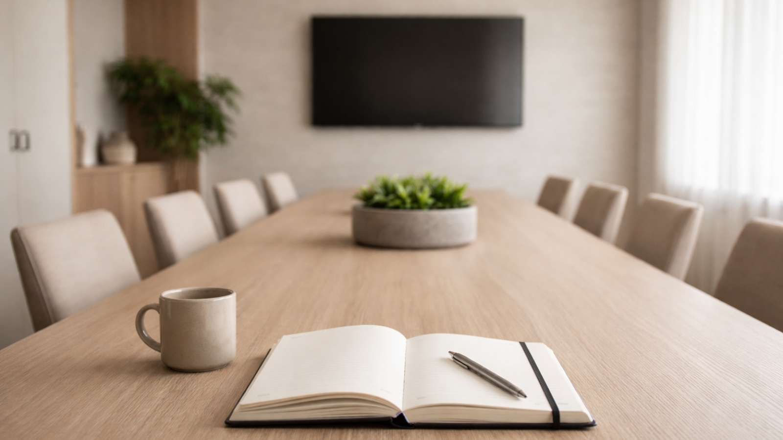 Quiet workspace representing focused business clarity